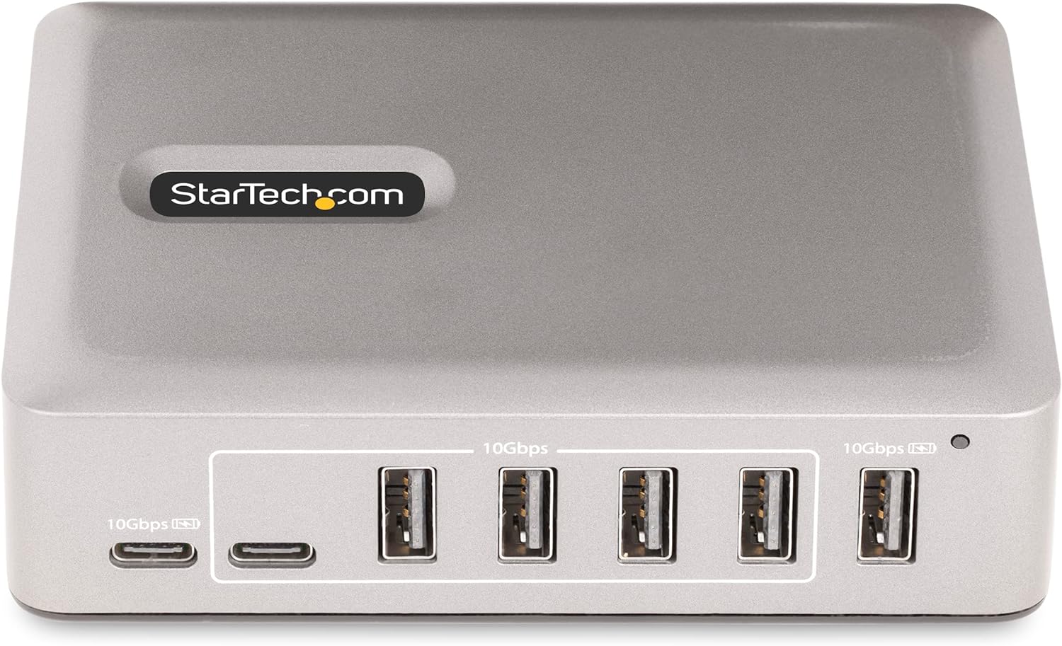 StarTech.com 7-Port USB-C Hub - 5x USB-A/2x USB-C - Self-Powered w/65W Power Supply - USB 3.1 10Gbps - Desktop/Laptop USB Hub w/3ft USB-IF Certified Locking Cable - USB C Splitter (10G5A2CS-USB-C-HUB