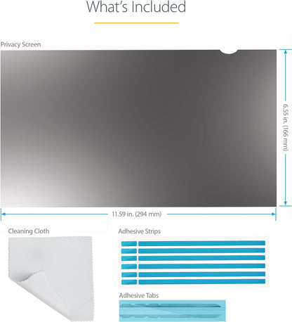 13.3In Laptop Privacy Screen - Anti-Glare Blue Light Filter