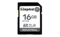 Kingston Industrial SD Card, Up to 100MB/s, High Endurance, UHS-I U3 V30 A1, (SDIT/16GB