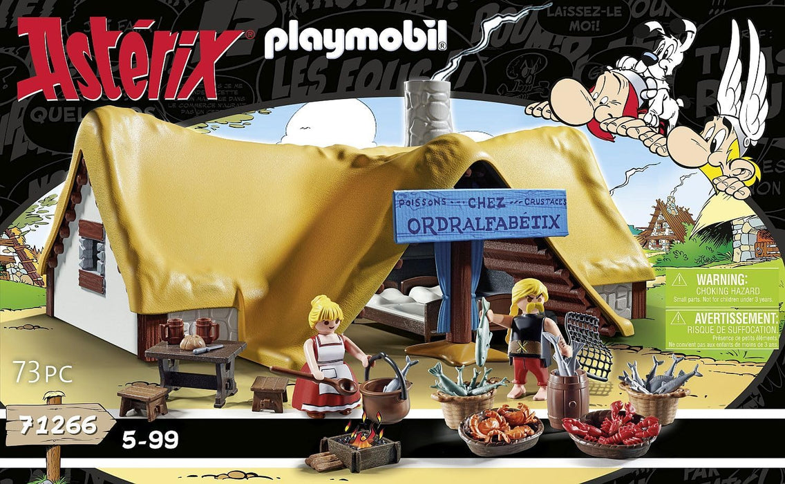Playmobil 71266 Asterix: Hut of Unhygienix, Unhygienix and his wife Bacteria, collection play figures, asterix collectors and fans, fun imaginative role play, playsets suitable for children ages 5+