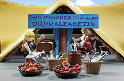 Playmobil 71266 Asterix: Hut of Unhygienix, Unhygienix and his wife Bacteria, collection play figures, asterix collectors and fans, fun imaginative role play, playsets suitable for children ages 5+