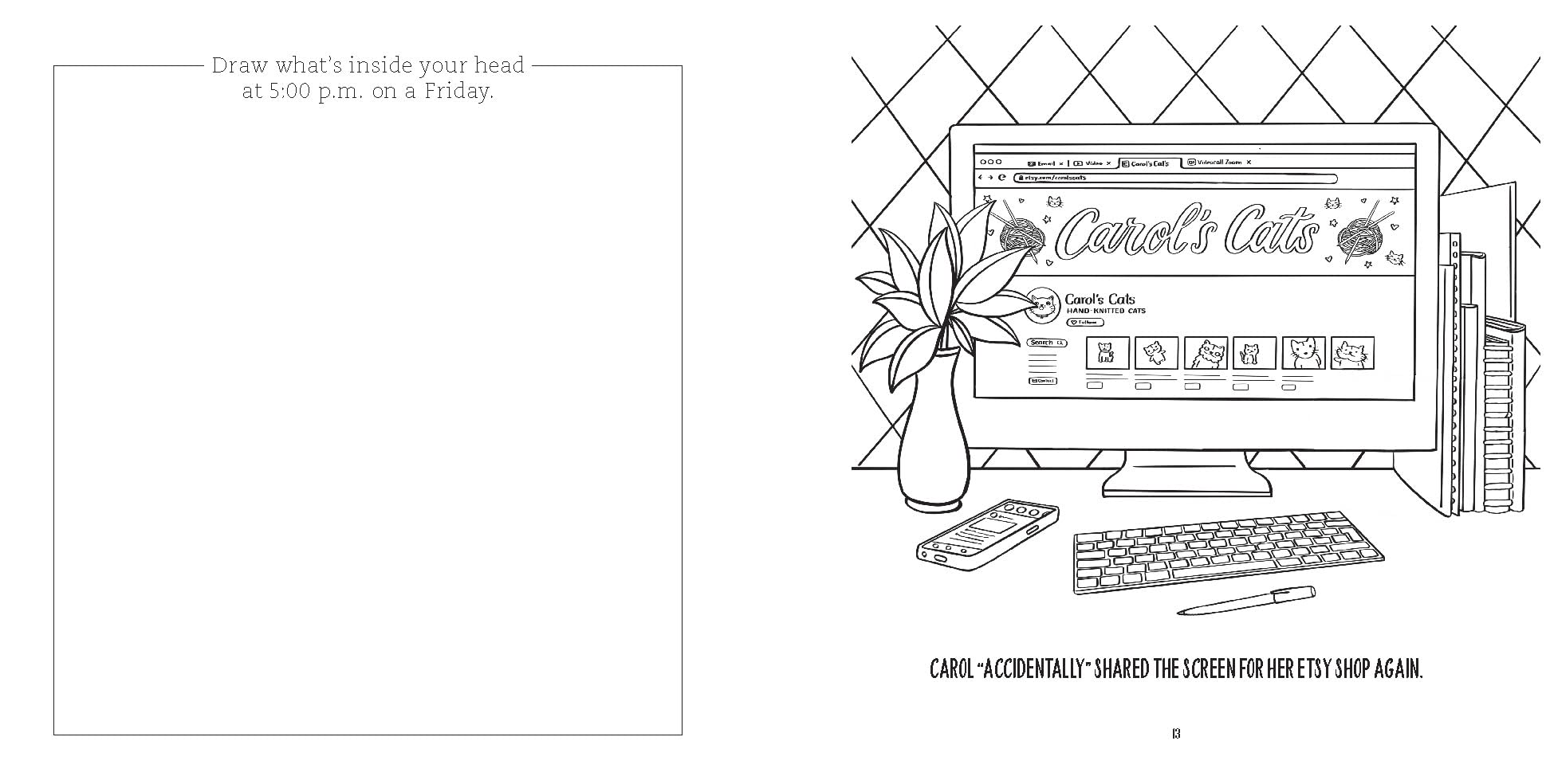 Work from Home: A Coloring and Activity Book for Grown-ups (LOL as You WFH