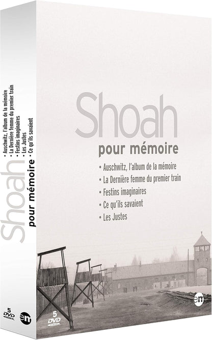 Shoah pour mémoire - Coffret : Auschwitz, l'album de la mémoire + La Dernière femme du premier train + Festins imaginaires + Ce qu'ils savaient + Tzedek : les justes