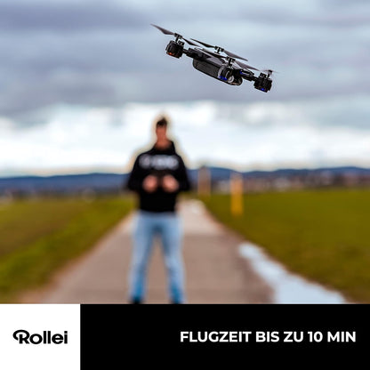 Rollei Fly 80 Combo Drone, WiFi Live Image Transmission, 6-Axis Gyroscope, Long Flight Time, App Control and Includes Remote Control