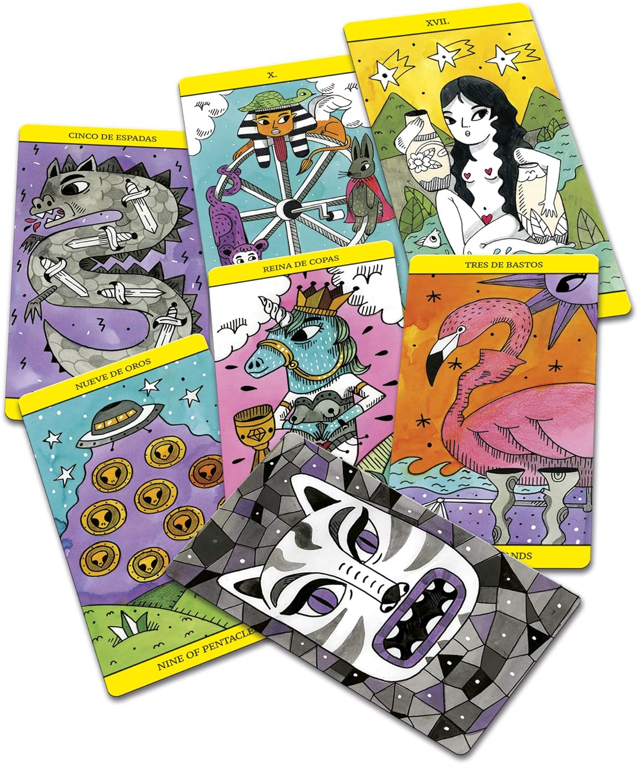Fournier Magic by Amaia Arrazola Baraja de Cartas del Tarot de Coleccion, Multicolor, único (1040725