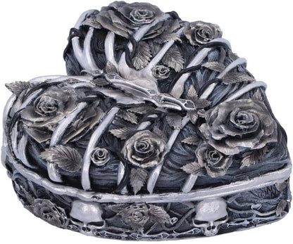 Nemesis Now Caged Heart Box, Silver, 10.5cm