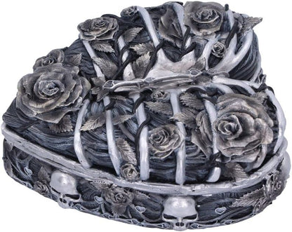 Nemesis Now Caged Heart Box, Silver, 10.5cm