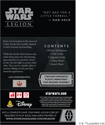 Atomic Mass Games | Star Wars Legion: Ewok Warriors Unit Expansion | Miniatures Game | Ages 14+ | 2 Players | 90 Minutes Playing Time