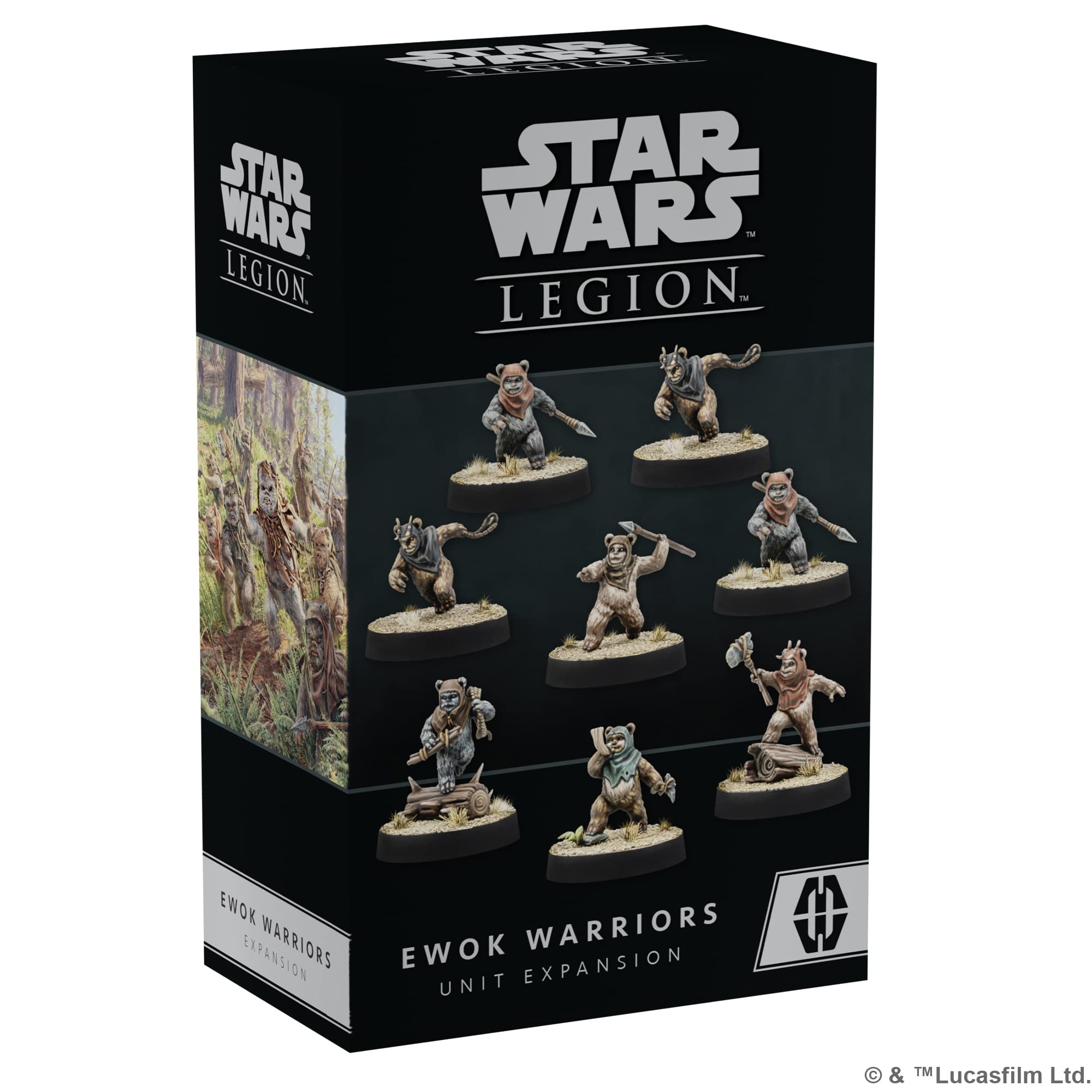 Atomic Mass Games | Star Wars Legion: Ewok Warriors Unit Expansion | Miniatures Game | Ages 14+ | 2 Players | 90 Minutes Playing Time
