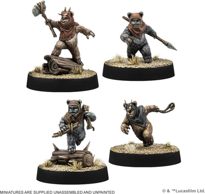 Atomic Mass Games | Star Wars Legion: Ewok Warriors Unit Expansion | Miniatures Game | Ages 14+ | 2 Players | 90 Minutes Playing Time
