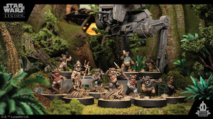 Atomic Mass Games | Star Wars Legion: Logray & Wicket Commander Expansion | Miniatures Game | Ages 14+ | 2 Players | 90 Minutes Playing Time
