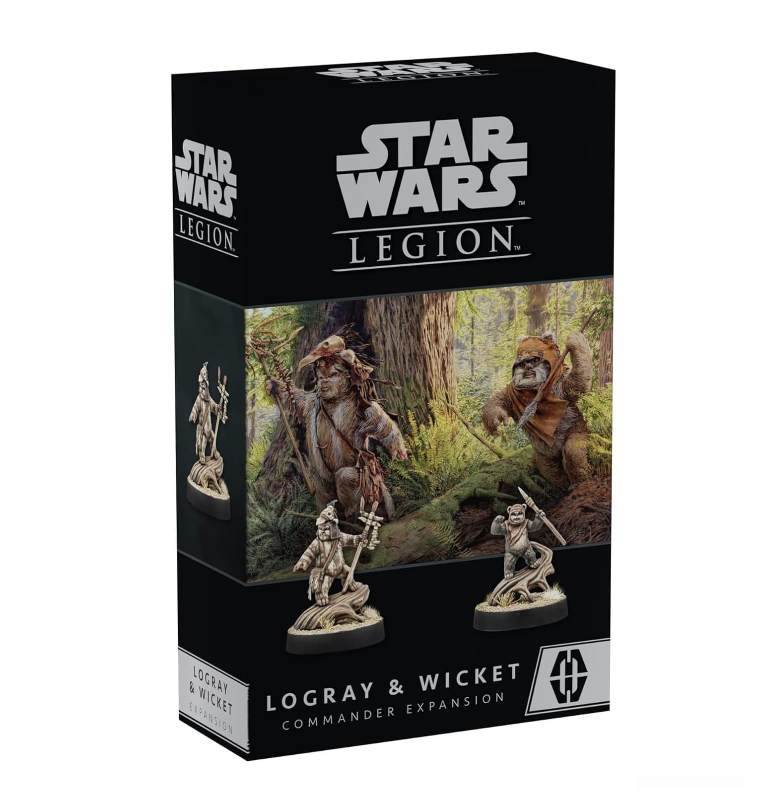 Atomic Mass Games | Star Wars Legion: Logray & Wicket Commander Expansion | Miniatures Game | Ages 14+ | 2 Players | 90 Minutes Playing Time