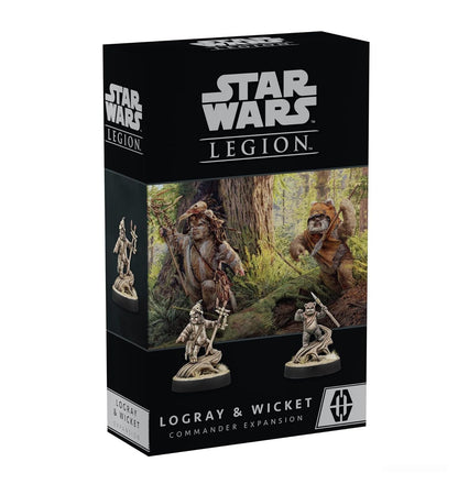 Atomic Mass Games | Star Wars Legion: Logray & Wicket Commander Expansion | Miniatures Game | Ages 14+ | 2 Players | 90 Minutes Playing Time