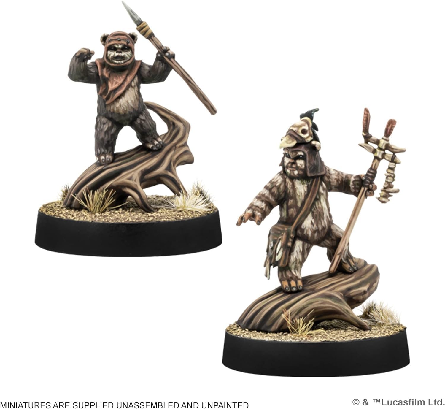 Atomic Mass Games | Star Wars Legion: Logray & Wicket Commander Expansion | Miniatures Game | Ages 14+ | 2 Players | 90 Minutes Playing Time