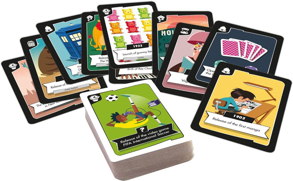 Zygomatic | Timeline Twist: Pop Culture | Card Game | Ages 8+ | 2-6 Players | 20 Minutes Playing Time