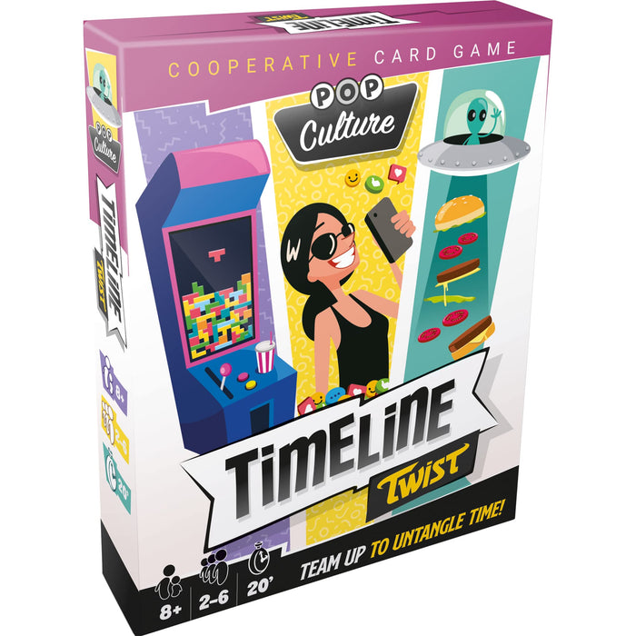 Zygomatic | Timeline Twist: Pop Culture | Card Game | Ages 8+ | 2-6 Players | 20 Minutes Playing Time