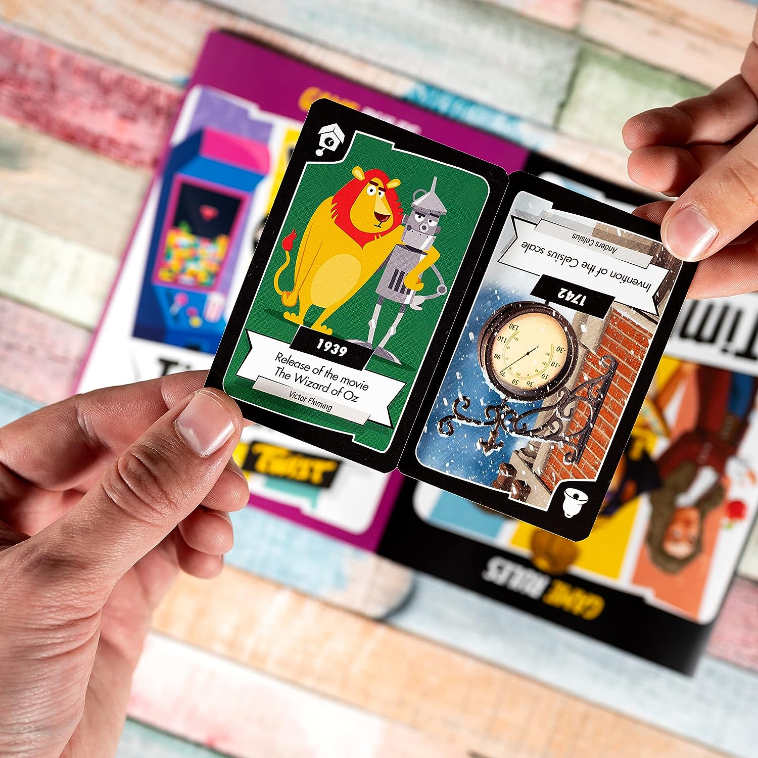 Zygomatic | Timeline Twist | Card Game | Ages 8+ | 2-6 Players | 20 Minutes Playing Time