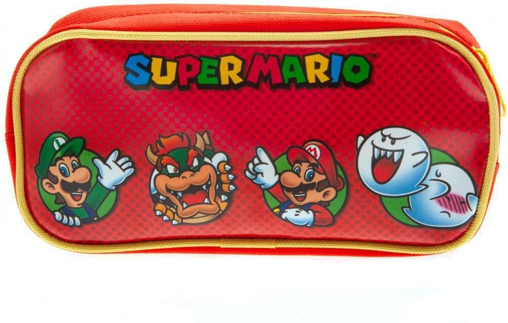 Nintendo: Super Mario Character Circles Rectangle Pencil Case (Portapenne
