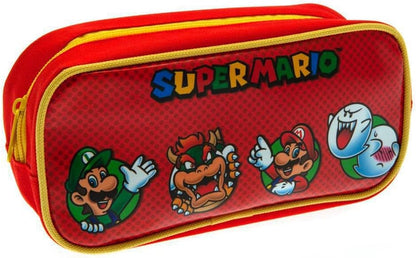 Nintendo: Super Mario Character Circles Rectangle Pencil Case (Portapenne