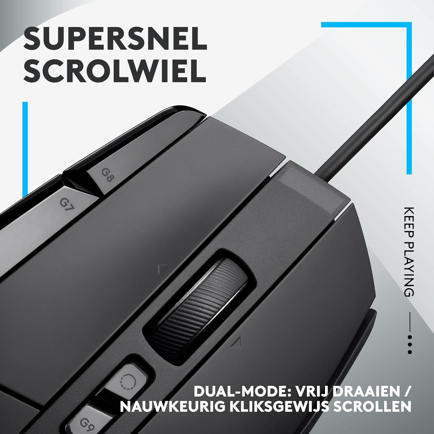 Logitech G G502 X Wired Gaming Mouse - LIGHTFORCE hybrid optical-mechanical primary switches, HERO 25K gaming sensor, compatible with PC - macOS/Windows