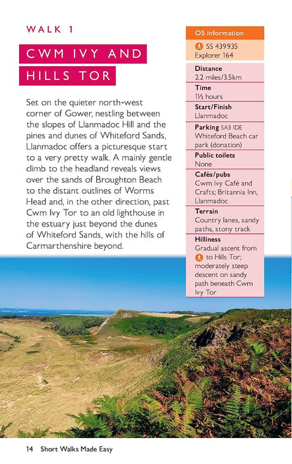 OS Short Walks Made Easy - Gower and Swansea Bay
