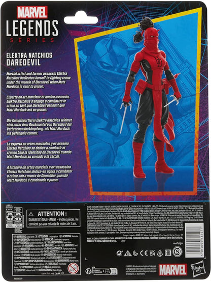 Marvel Hasbro Legends Series, Elektra Natchios Daredevil, Figurine de Collection de 15 cm