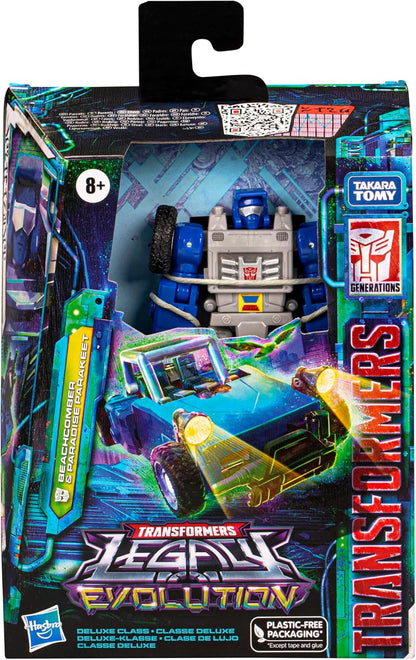 Transformers: Legacy Evolution Deluxe, action figure di Beachcomber con parrocchetto, 14 cm