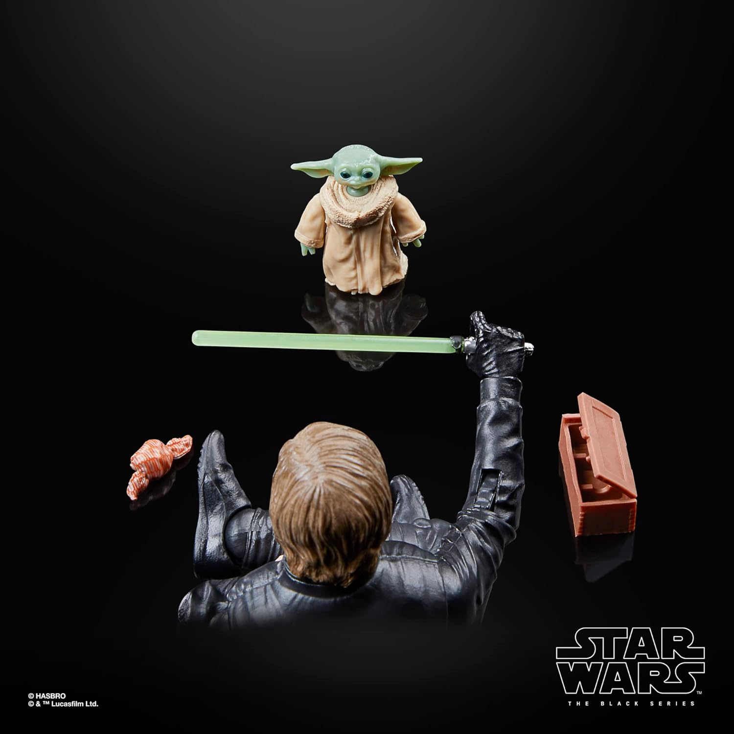 STAR WARS The Black Series Luke Skywalker & Grogu, The Book of Boba Fett, 6-Inch Action Figures, 2-Pack with 9 Accessories, Ages 4 and Up