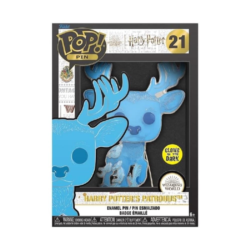 Funko Pop! Large Enamel Pin Harry Potter: Patronus - Harry Potter - Harry Potter Enamel Pins - Cute Collectable Novelty Brooch - for Backpacks & Bags - Gift Idea - Official Merchandise