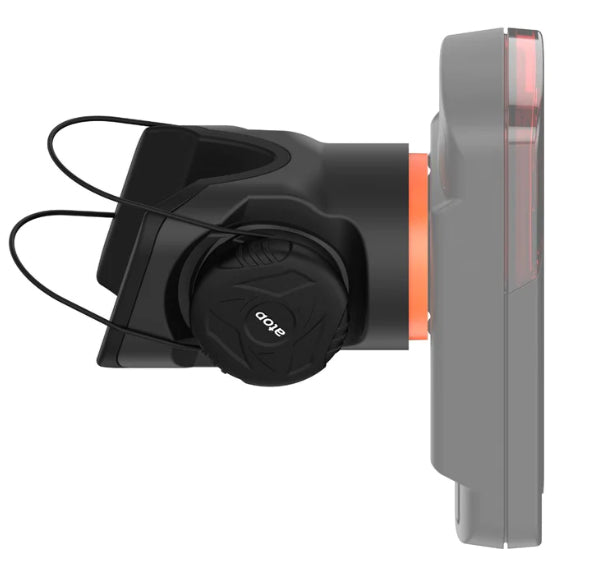 KOM Cycling for Garmin Varia Mount Tail Light Models Including RTL515, RTL510, RVR315 Featuring an ATOP Dial for Security - Varia Seatpost and Under Saddle Mount - Fits Most Seatpost Sizes