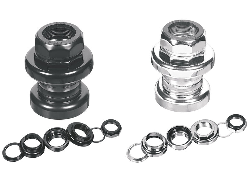ergotec: 1" Threaded Steel Headset-SILVER -1"