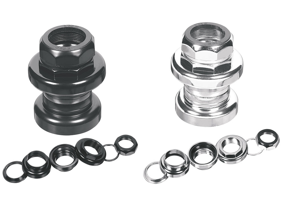 ergotec: 1" Threaded Steel Headset-SILVER -1"