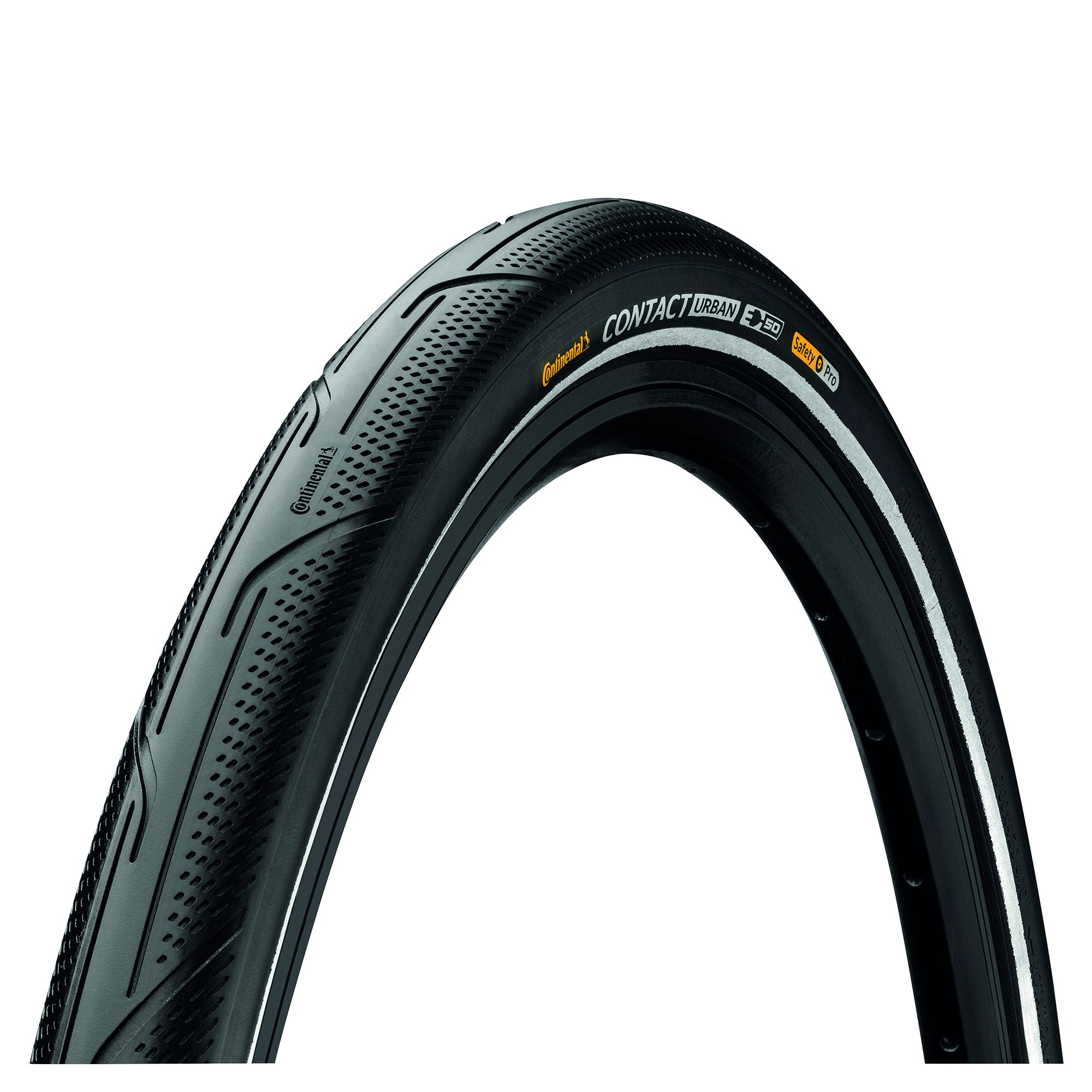 Continental Contact Urban Reflex Tyre Wire Bead Puregrip Compound Black/Black Reflex 700X35C