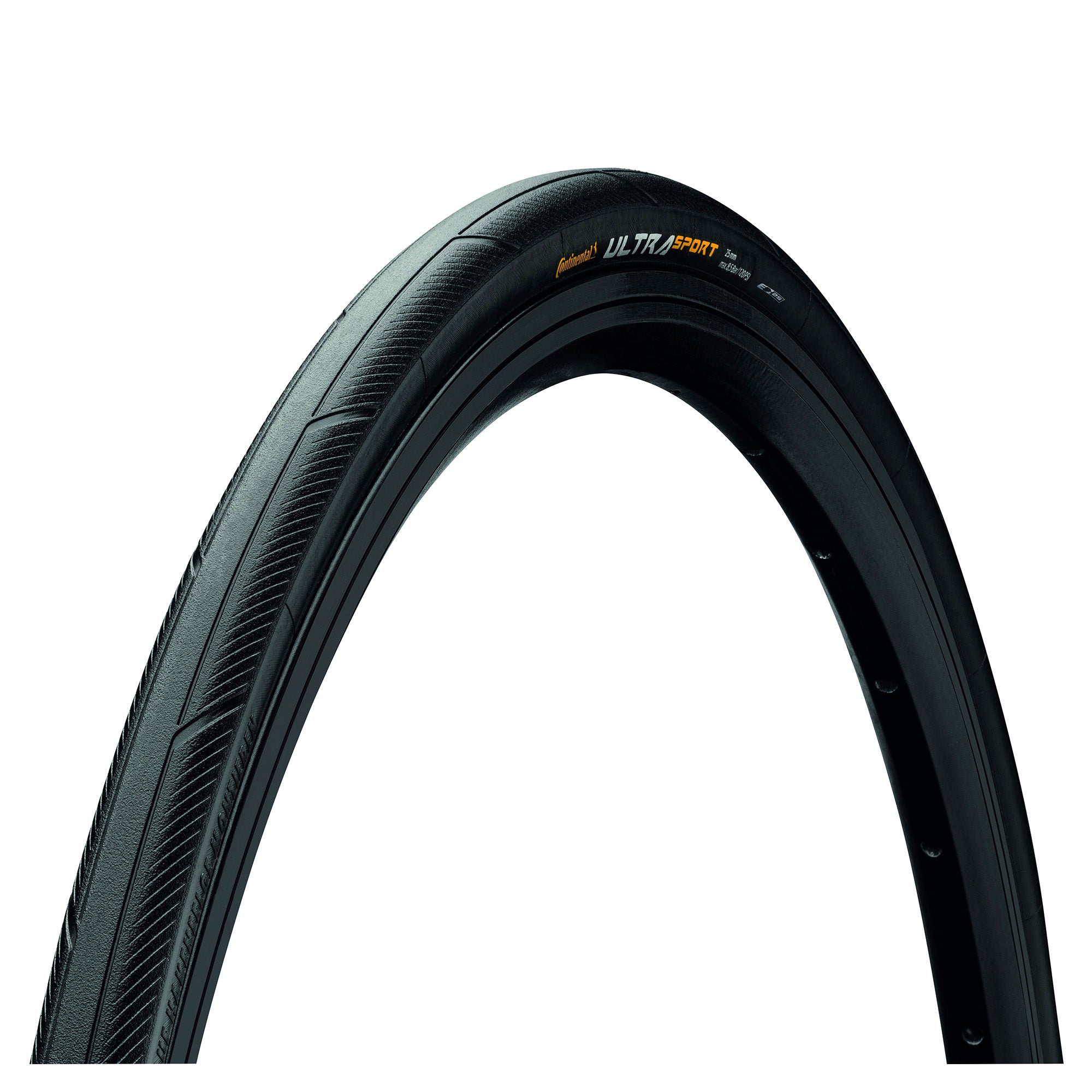 Continental Ultra Sport III Tyre Wire Bead Puregrip Compound Black/Black 700X25C