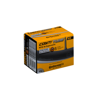 Continental MTB Tube Supersonic Presta 42Mm Valve Black 26X1.75-2.20"
