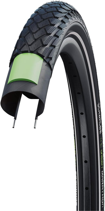 Schwalbe Green Marathon GreenGuard Tyre Black/Reflective, 37-622 (28x1.40 | 700x35C