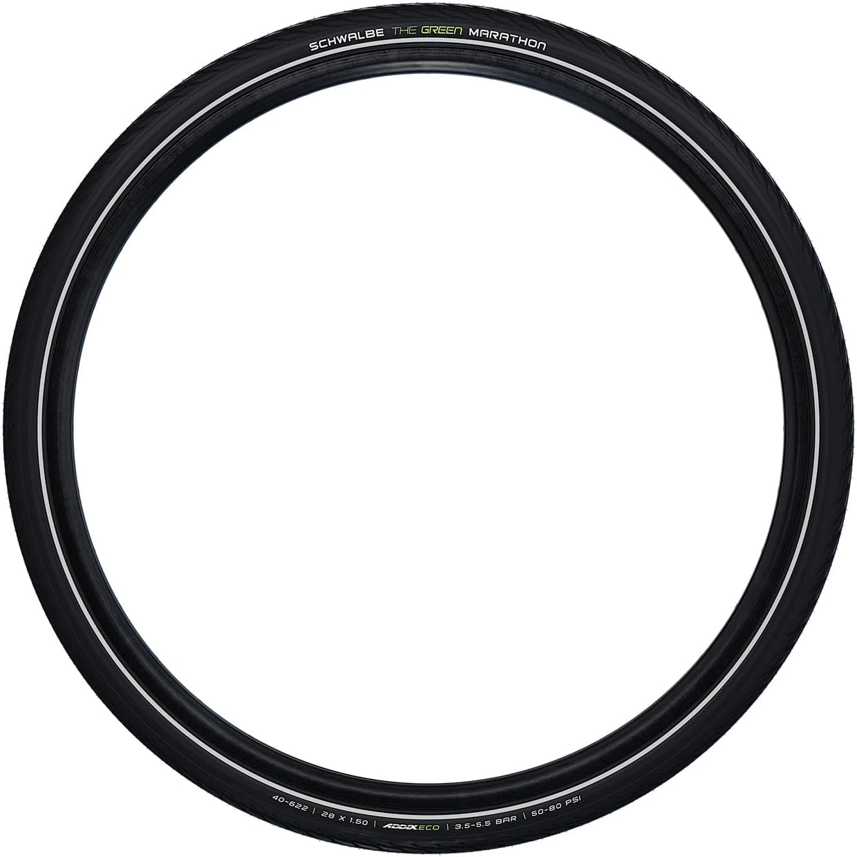 Schwalbe Green Marathon GreenGuard Tyre Black/Reflective, 37-622 (28x1.40 | 700x35C