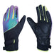 Chiba Kids Waterproof Kinder Winter Fahrrad Handschuhe lang reflektierend Rainbow/schwarz 2025