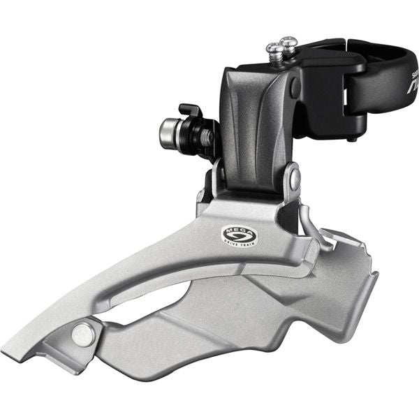 Shimano FD-M371 Altus hybrid 9-speed front derailleur, conventional swing, dual-pull