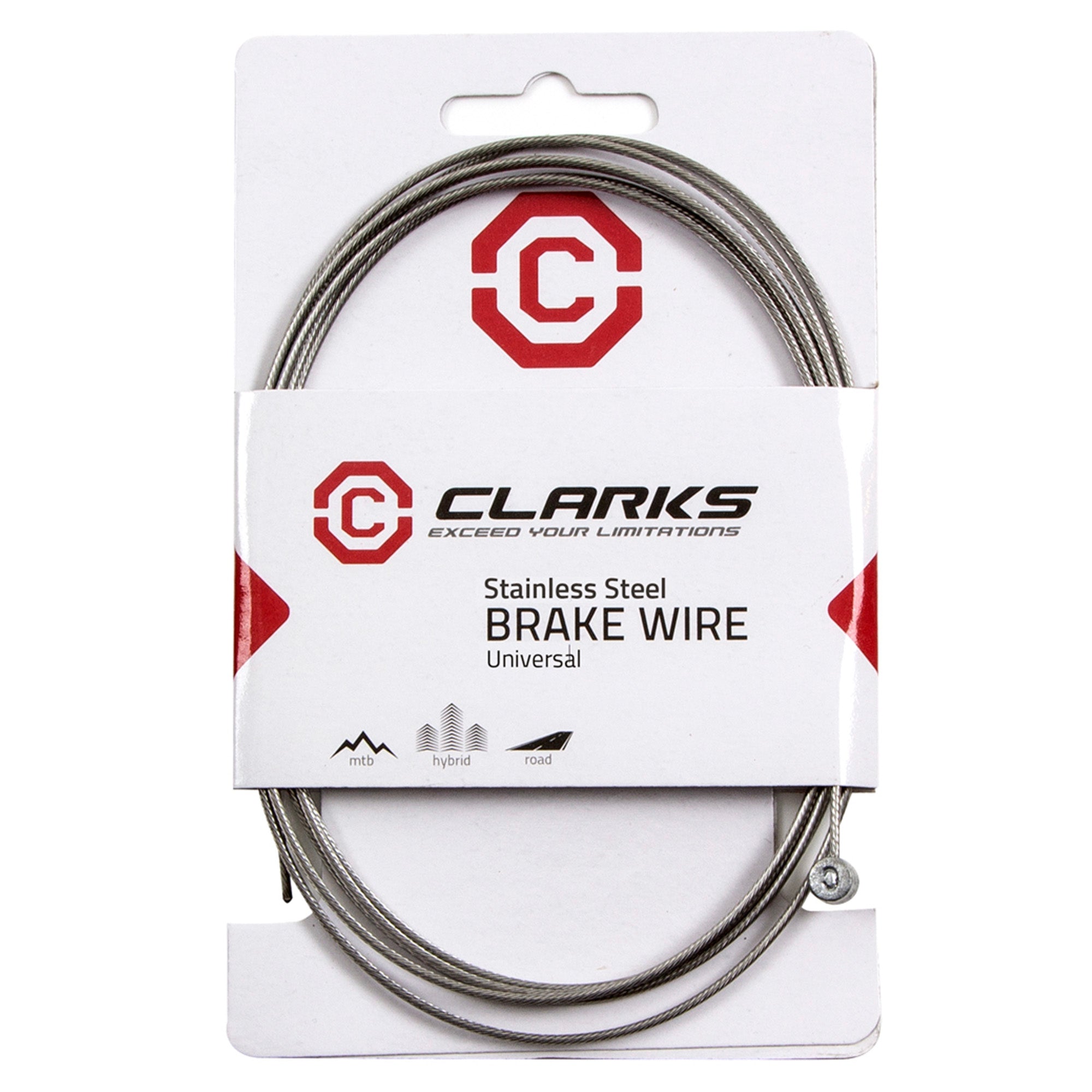 Clarks Universal S/S Inner Brake Wire L2000Mm Fits All Major Systems
