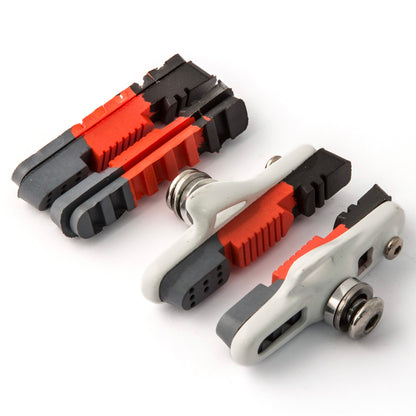 Clarks Elite Road Brake Pads W/Lightweight Holder & Triple Compound Insert Pads For Shimano SRAM Tektro 55Mm