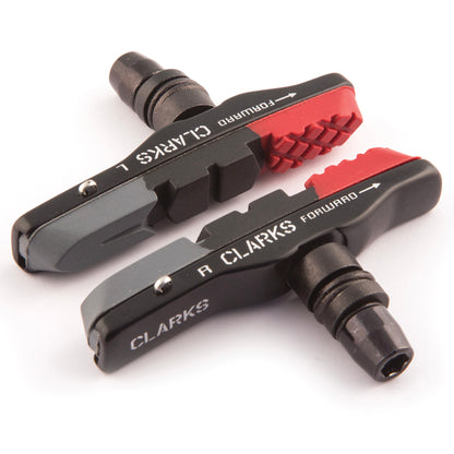 Clarks Elite Mtb/Hybrid V-Brake Pads W/Lightweight Aluminium Holder & Triple Compound Insert Pads 72Mm