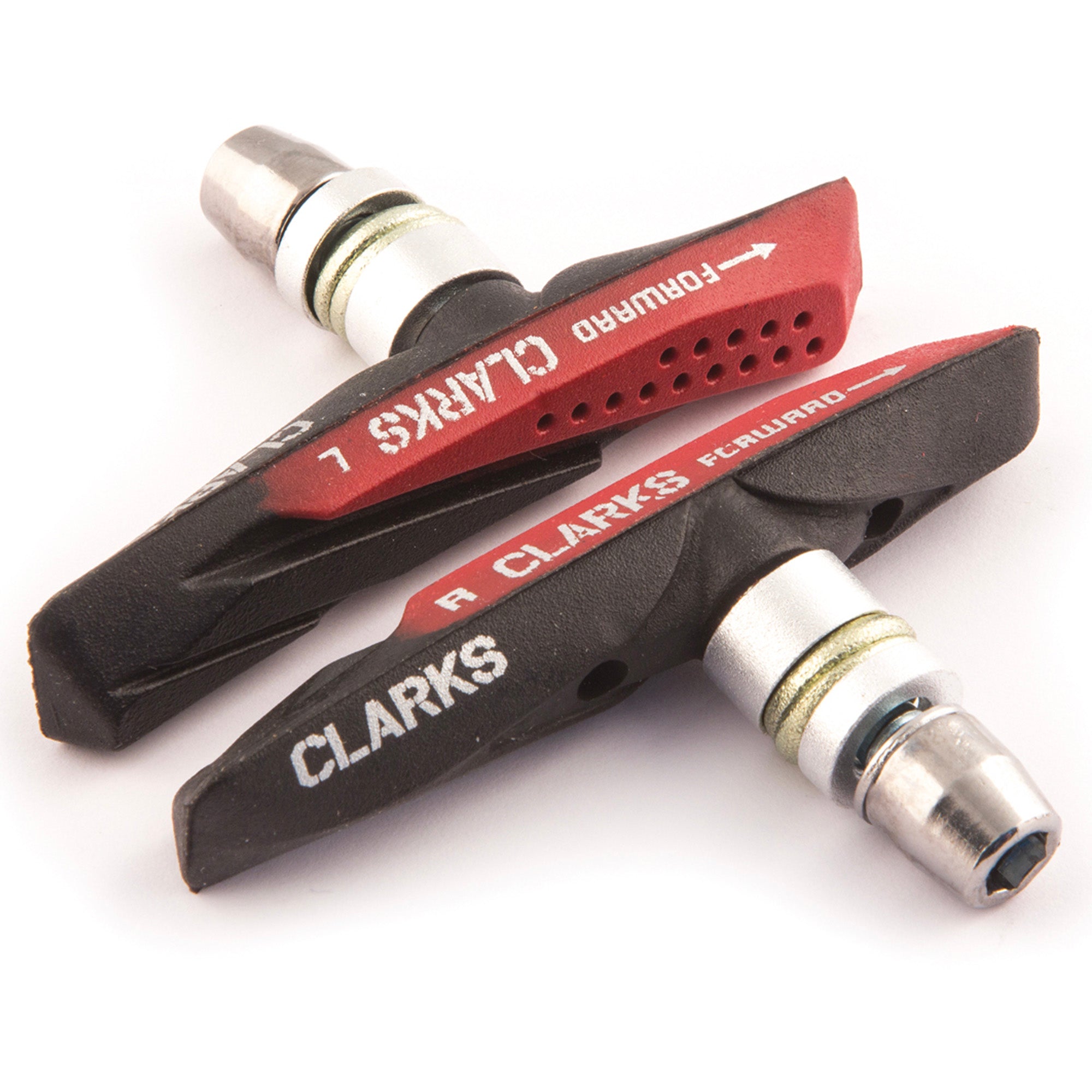 Clarks Elite Mtb/Hybrid V-Brake Pads Integral Block W/Dual Compound Aqua-Glide Pads 72Mm