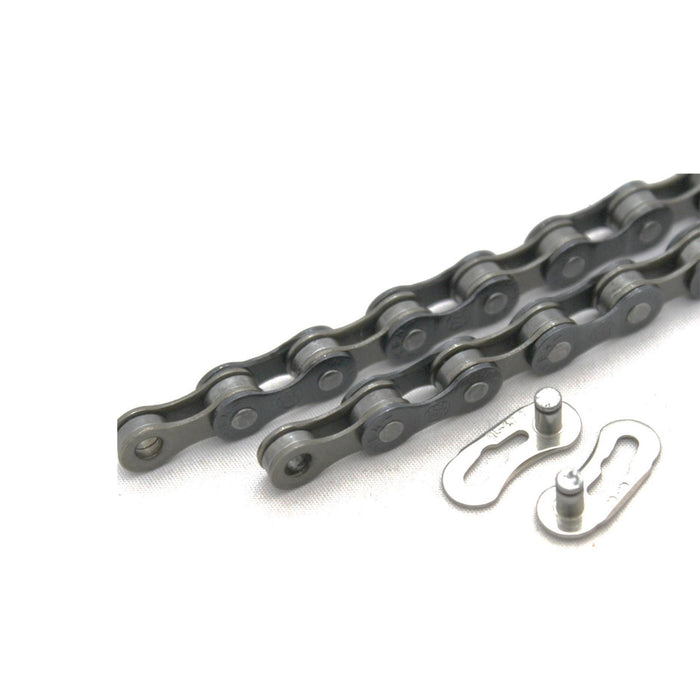 Clarks C9 Speed Chain 1/2-inch x 11/128-inch x 116 Links Compatible W/ Most Derailleur Systems Quick Release Link Inc, Silver