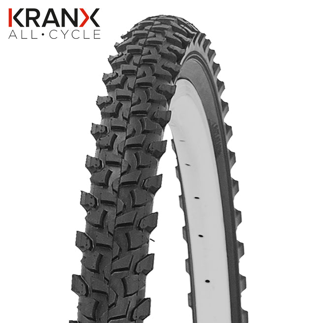 KranX Junior Gripper Kids MTB Tyre 24 x 1.75`` (47-507) Wired [Black]