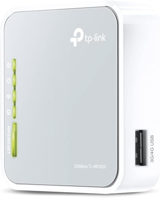 TP-Link 150 Mbps Portable 3G/4G Wi-Fi Travel Router (Support 3G/4G Router Mode/Access Point Mode/Client Mode, No Configuration Required, UK Plug (Archer MR3020