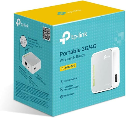 TP-Link 150 Mbps Portable 3G/4G Wi-Fi Travel Router (Support 3G/4G Router Mode/Access Point Mode/Client Mode, No Configuration Required, UK Plug (Archer MR3020