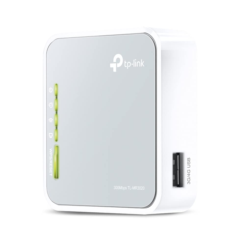 TP-Link 150 Mbps Portable 3G/4G Wi-Fi Travel Router (Support 3G/4G Router Mode/Access Point Mode/Client Mode, No Configuration Required, UK Plug (Archer MR3020