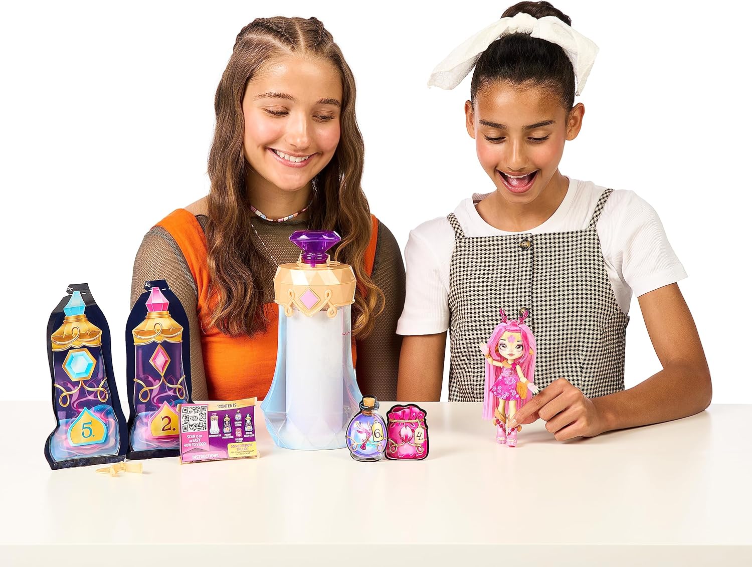 Magic Mixies - Pixlings, Deerlee The Deer Pixling, Create And Mix A Magic Potion That Magically Reveals A Beautiful 6.5" Pixling Doll Inside A Potion Bottle!