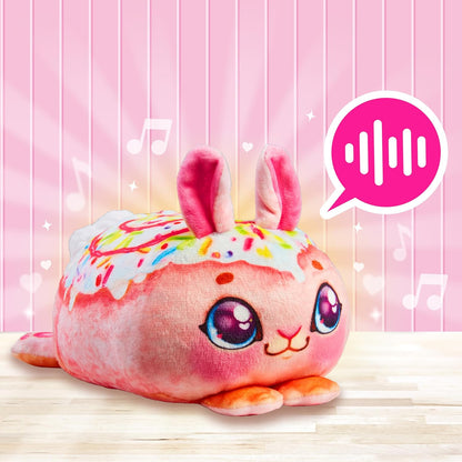 Cookeez Makery Cinnamon Treatz Oven, Mix & Make a plush best friend! Place your Dough In The Oven And Be Amazed When A Warm, Scented, Interactive, Plush Friend Comes Out!